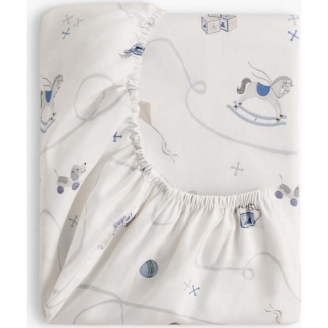 Little Toy Chest, Crib Sheet, Ivory - Crib Sheets - 2