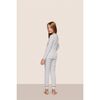 Kids Printed TENCEL Modal Unisex Long PJ Set, Hanukkah GLOW NOUVEAN NAVY/NY - Pajamas - 2