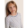 Kids Printed TENCEL Modal Unisex Long PJ Set, Hanukkah GLOW NOUVEAN NAVY/NY - Pajamas - 3