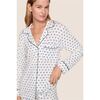 Gisele Printed TENCEL Modal Long PJ Set, Hanukkah GLOW NOUVEAN NAVY/NY - Pajamas - 2