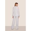 Gisele Printed TENCEL Modal Long PJ Set, Hanukkah GLOW NOUVEAN NAVY/NY - Pajamas - 3