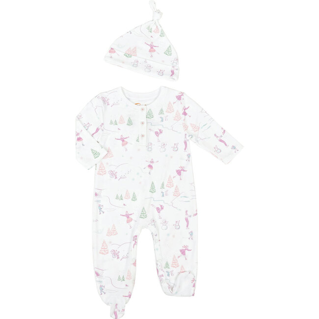 Skating in Wonderland Onesie with Hat, Purple