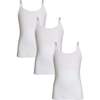 3-Pack Bleum Girls Camisole with Built-in Shelf Bra, White - Bras - 1 - thumbnail