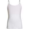 Bleum Girls Camisole with Built-in Shelf Bra, White - Bras - 1 - thumbnail
