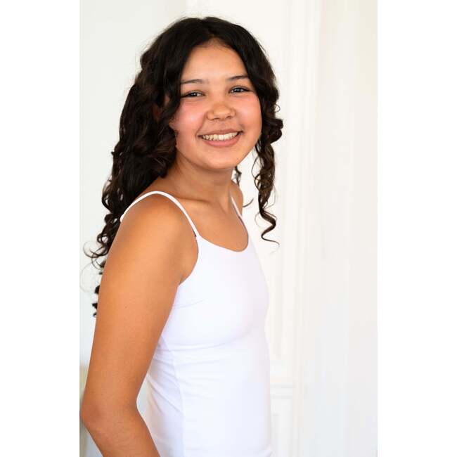 3-Pack Bleum Girls Camisole with Built-in Shelf Bra, White - Bras - 2