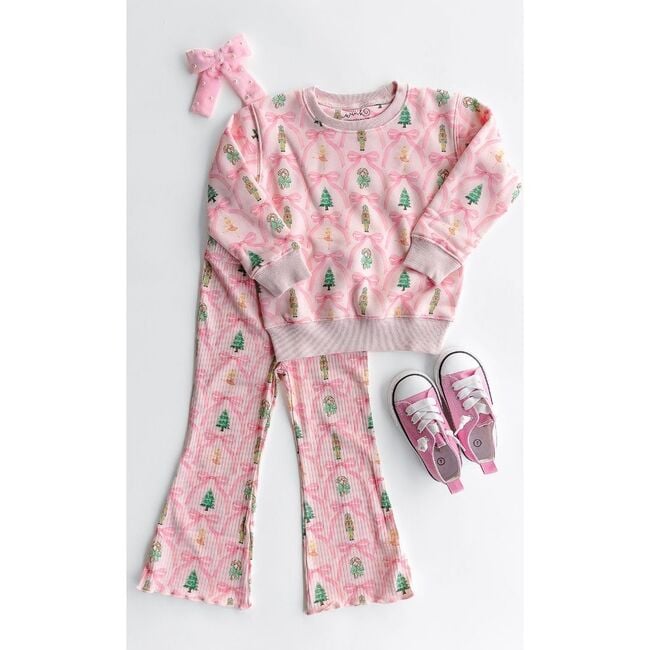 Nutcracker Trellis Christmas Flare Legging, Ballet - Leggings - 6