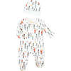 Nutcracker & Little Toy Soldiers Baby Onesie + Hat, Blue - Pajamas - 1 - thumbnail