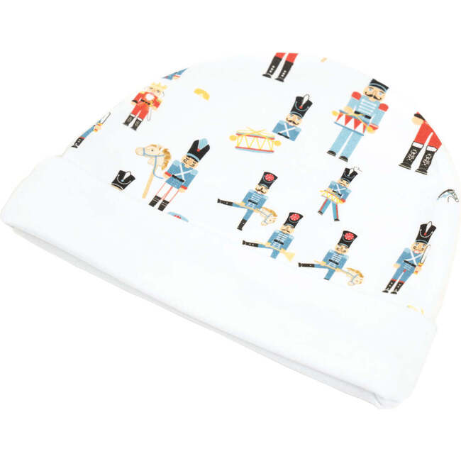 Nutcracker & Little Toy Soldiers Baby Onesie + Hat, Blue - Pajamas - 2