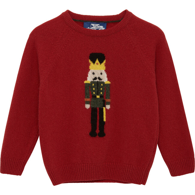 Nutcracker Sweater, Red - Sweaters - 1
