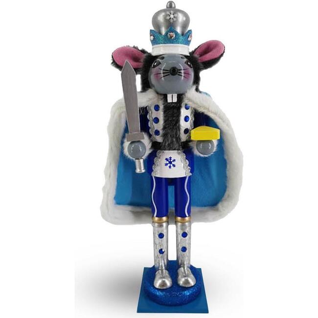 Rat King Snow Scene Nutcracker, Blue/White