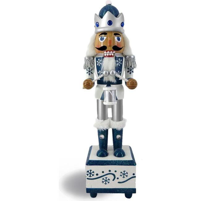 Snow Fantasy Music Box Nutcracker, Blue
