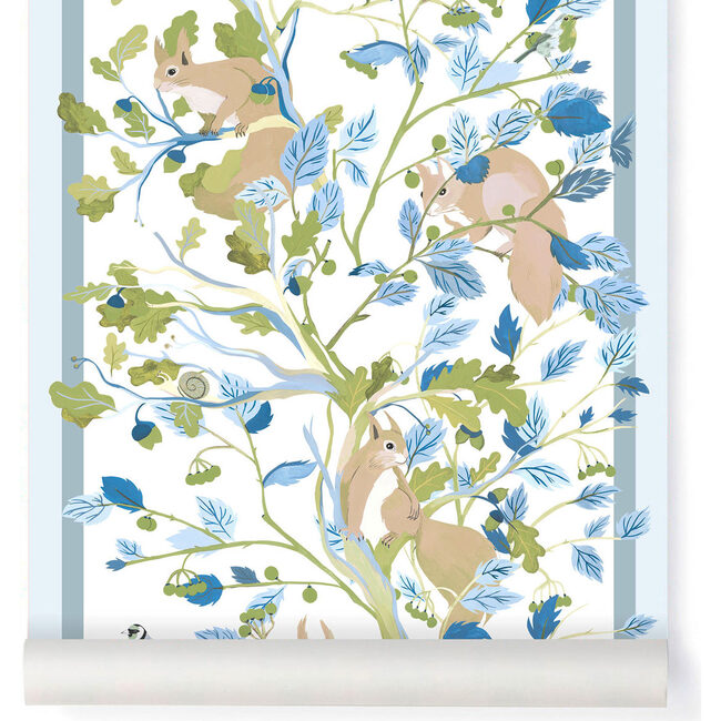 Nutcracker Wallpaper, Blue/Green