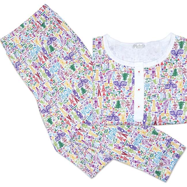 Women's Nutcracker Christmas Jogger Pajama Set, Multicolor - Pajamas - 1