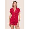Gisele Printed TENCEL Modal Shortie PJ Set, NUTCRACKER HOLLY RED/IVORY - Pajamas - 1 - thumbnail