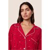 Gisele Printed TENCEL Modal Long PJ Set, NUTCRACKER HOLLY RED/IVORY - Pajamas - 2