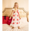 Floral Print Short Sleeve Gown, Nutcracker Garden - Pajamas - 2 - thumbnail