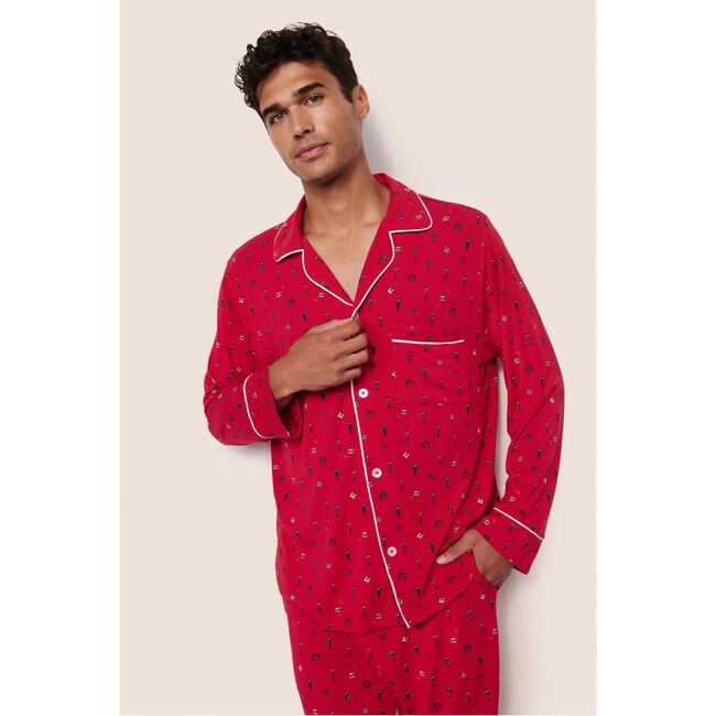 William Printed TENCEL Modal PJ Set, NUTCRACKER HOLLY RED/IVORY - Pajamas - 2