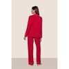 Gisele Printed TENCEL Modal Long PJ Set, NUTCRACKER HOLLY RED/IVORY - Pajamas - 4