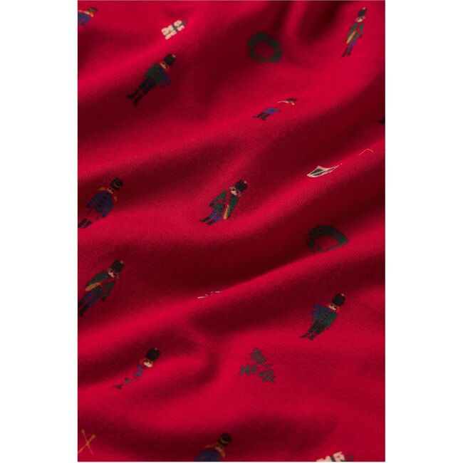 Gisele Printed TENCEL Modal Long PJ Set, NUTCRACKER HOLLY RED/IVORY - Pajamas - 5