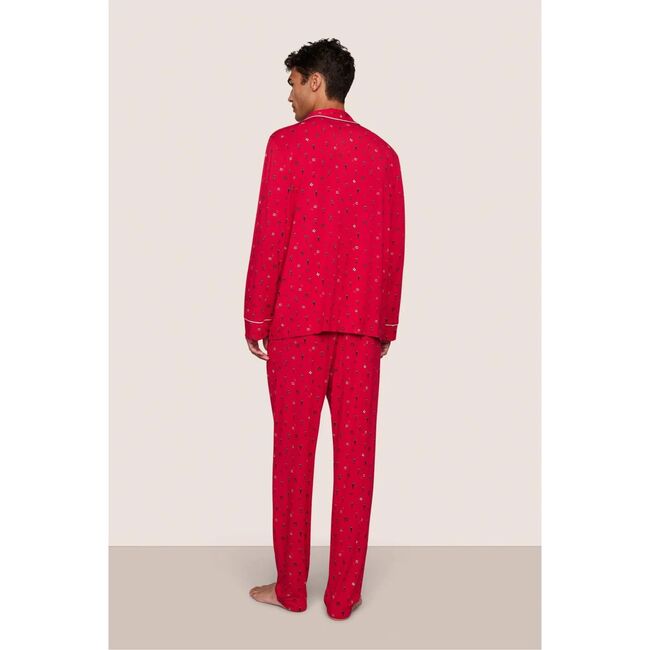 William Printed TENCEL Modal PJ Set, NUTCRACKER HOLLY RED/IVORY - Pajamas - 4