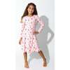 Nutcracker Pink Bamboo Girls' Long Sleeve Dress, Pink - Dresses - 3 - thumbnail