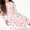 Nutcracker Pink Bamboo Girls' Long Sleeve Dress, Pink - Dresses - 5 - thumbnail