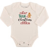 Long Sleeve Graphic Bodysuit, Christmas Cookie - Onesies - 1 - thumbnail