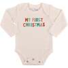Graphic Bodysuit, My First Christmas (Long Sleeve) - Onesies - 1 - thumbnail