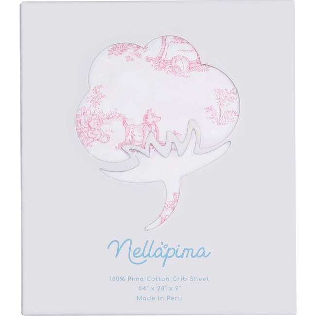 Pink Toile Baby Crib Sheets - Crib Sheets - 2