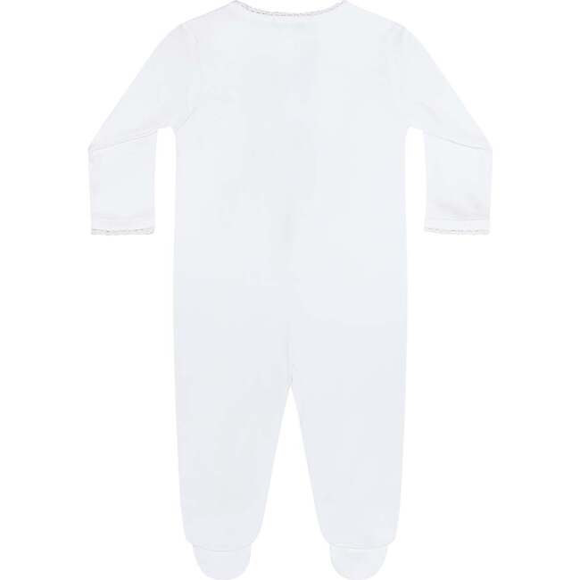 White Crochet Footie - Footie Pajamas - 2