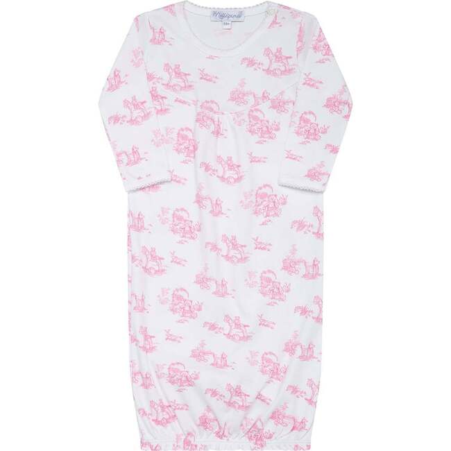 Pink Toile Baby Gown - Nightgowns - 4