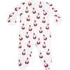 Santa Print Zipper Footie - Footie Pajamas - 2