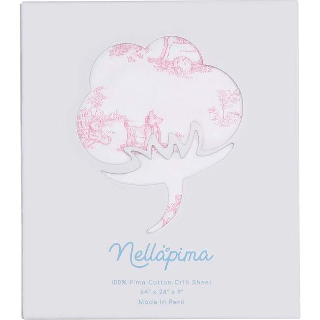 Pink Toile Baby Crib Sheets - Crib Sheets - 3