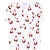Santa Print Zipper Footie - Footie Pajamas - 3