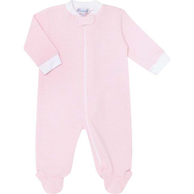 Pink Bubble Zipper Footie