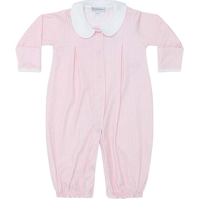 Pink Gingham Converter Gown - Nightgowns - 3