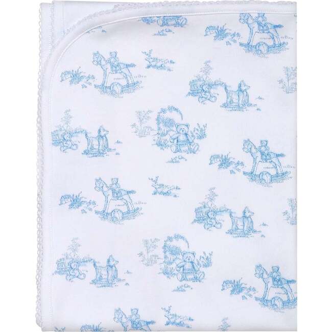 Blue Toile Blanket