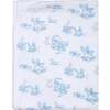 Blue Toile Blanket - Blankets - 1 - thumbnail