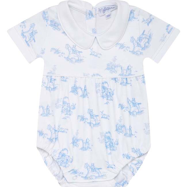 Blue Toile Baby Bubble