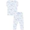 Blue Toile Baby Pajamas - Pajamas - 1 - thumbnail