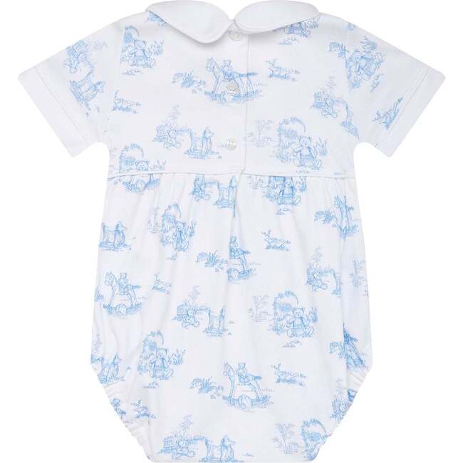 Blue Toile Baby Bubble - Onesies - 2