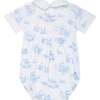 Blue Toile Baby Bubble - Onesies - 2