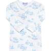 Blue Toile Baby Pajamas - Pajamas - 2