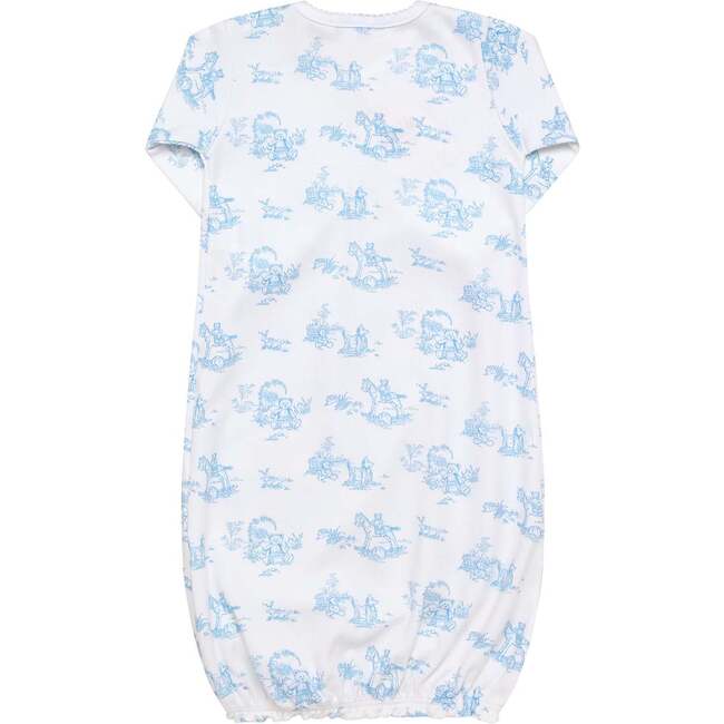 Blue Toile Baby Gown - Nightgowns - 2
