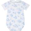 Blue Toile Baby Bubble - Onesies - 3