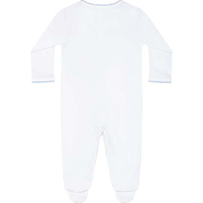 Blue Crochet Footie - Footie Pajamas - 2