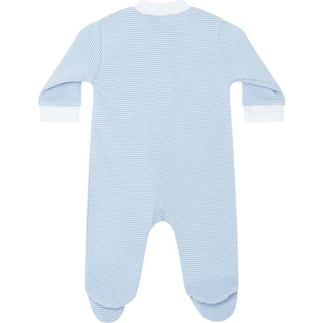 Blue Bubble Zipper Footie - Footie Pajamas - 2
