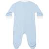 Blue Bubble Zipper Footie - Footie Pajamas - 2