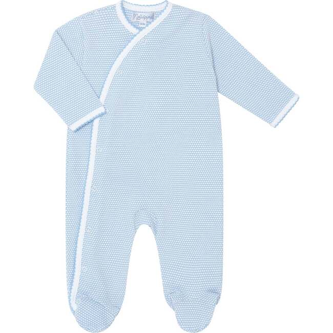 Blue Bubble Crossover Footie