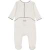 Heirloom Berry Footie & Hat Set Ivory & Blue - Mixed Apparel Set - 2